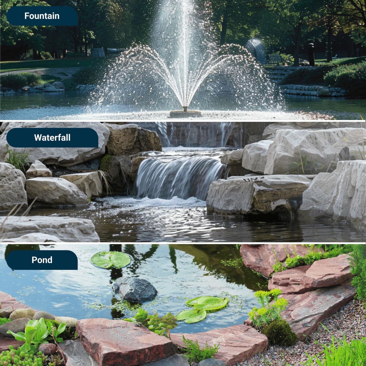 Tsurumi Pump 4-PN | Submersible Pond Pump/Waterfall Pump | 1/2 HP, 115V, 2 in Discharge | Ideal Water Feature Pump for Ponds, Fountains, Waterfalls | 80 GPM / 4800GPH