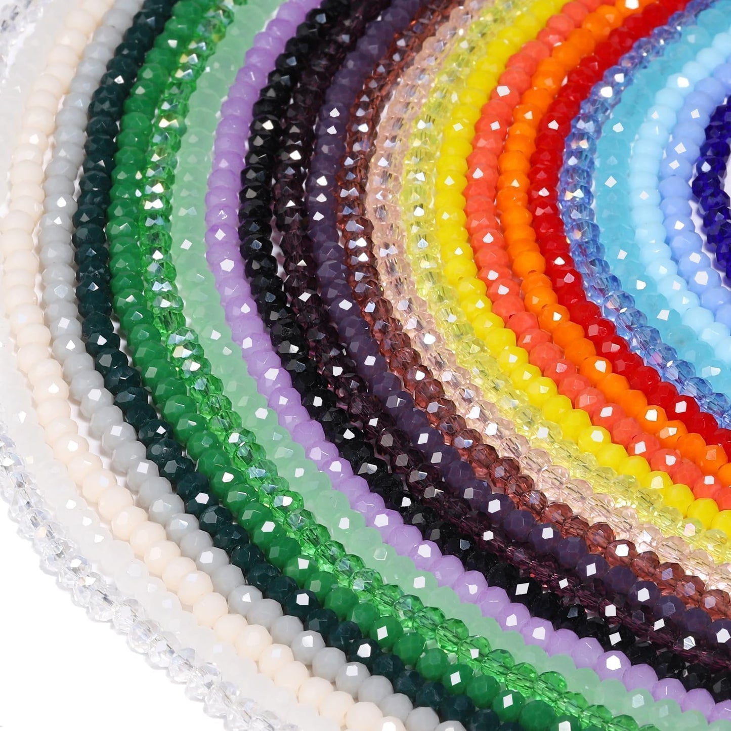 Xilitata 900Pcs 6mm Faceted Beads for Jewelry Making Crystal Faceted Jewelry Bead for Friendship Bracelet Making Kit Craft Christmas Beads with Charms