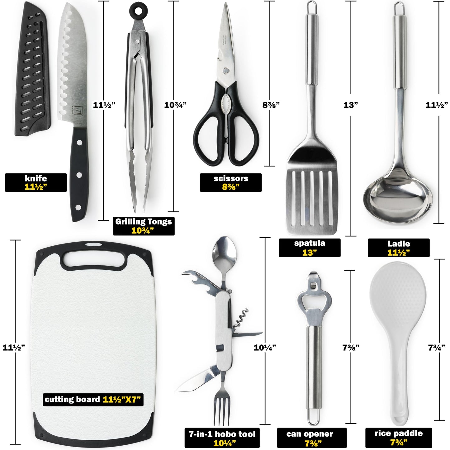 Wellmax 10-Piece Stainless Steel Camping Cooking Set – Compact All-in-One Cookware Kit with Utensils & Travel Bag for Campers, Hikers, Outdoor Adventures, Purple Camo Color