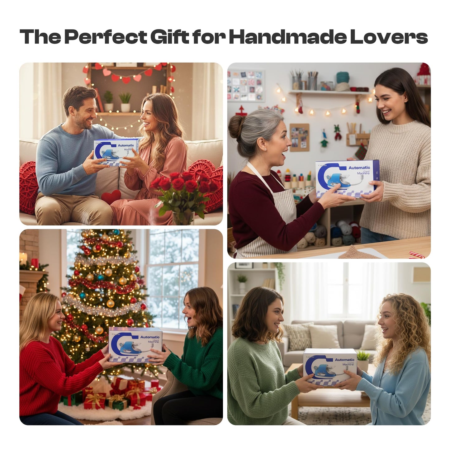 Caydo i Cord Knitting Machine i1 & Automatic i Cord Knitter Pro, Electric i-Cord Maker Tool Hands-Free Highly Efficient Yarn Knit Helper, Crochet iCord Maker Tool for Fast DIY Craft Project