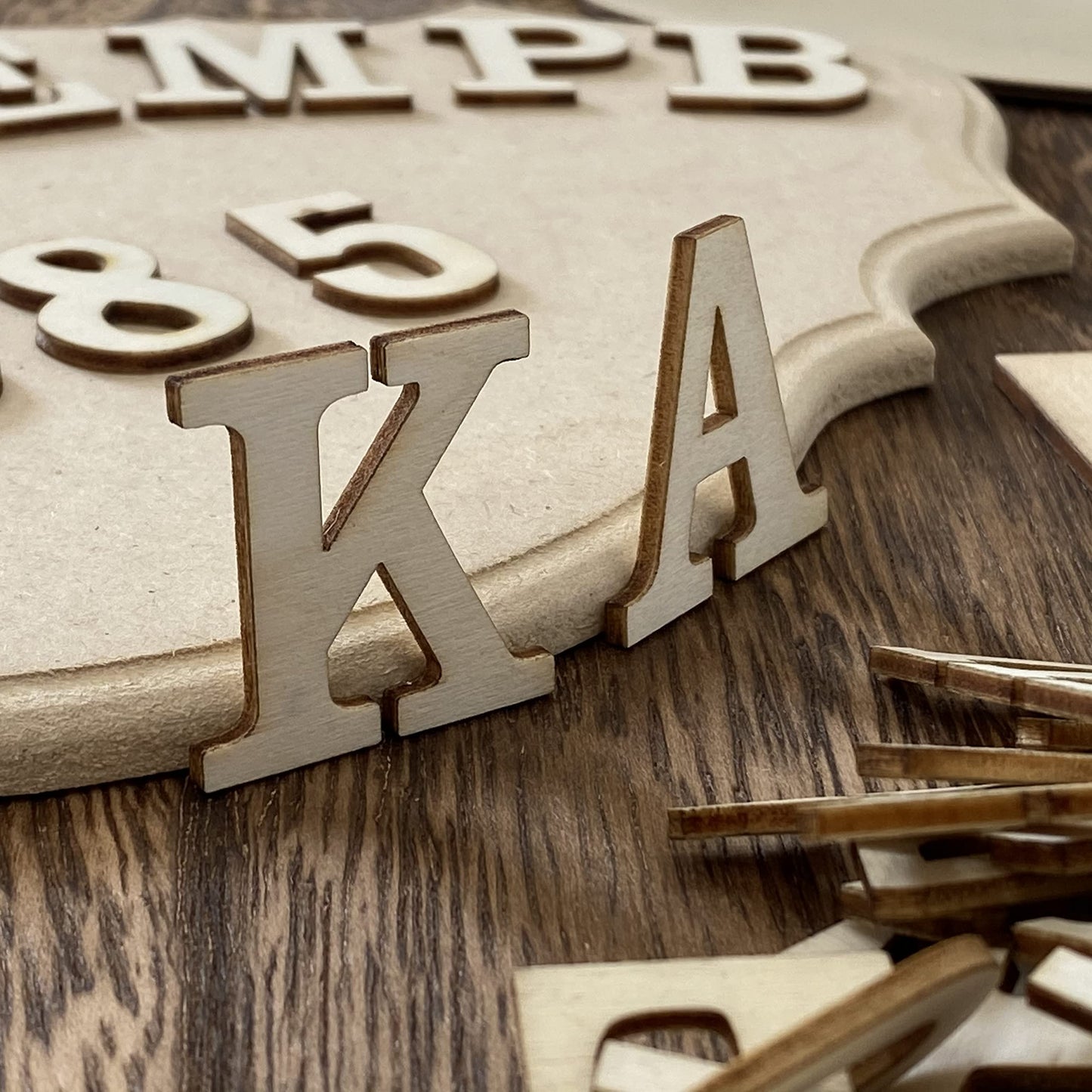306 Pieces 1-1/4 Inch(1.25") Small Unfinished Wooden Letters and Wooden Numbers Decorative Font Alphabet Letters for Scrapbooking DIY Crafts Homemade Project