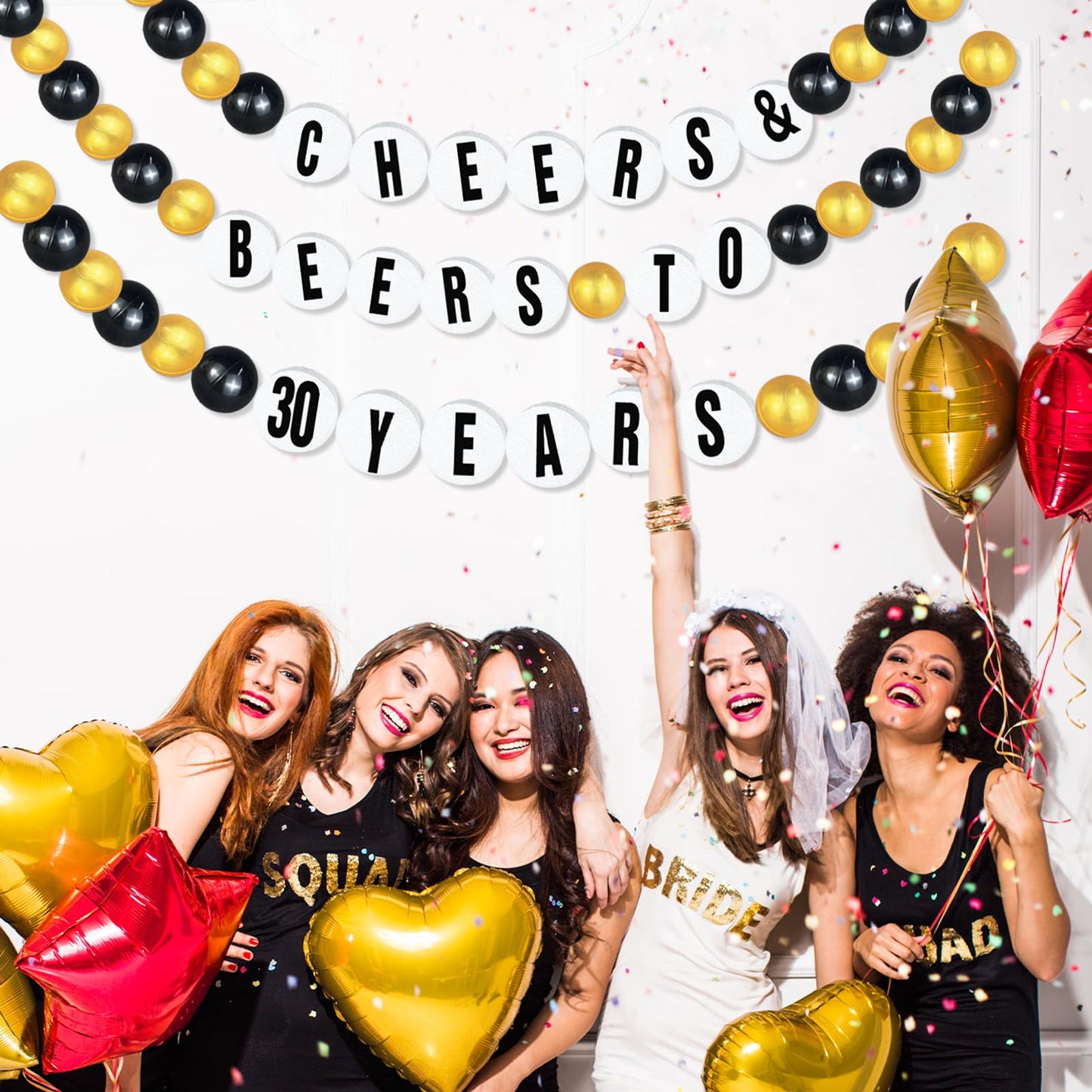 DIY Giant Friendship Bracelet 30th 35th 50th 60th Birthday Banner in My Birthday Era Banner Famous Singer Customizable Banner Garland Decor Foam Circles Ball Plastic Balls DIY Supplies