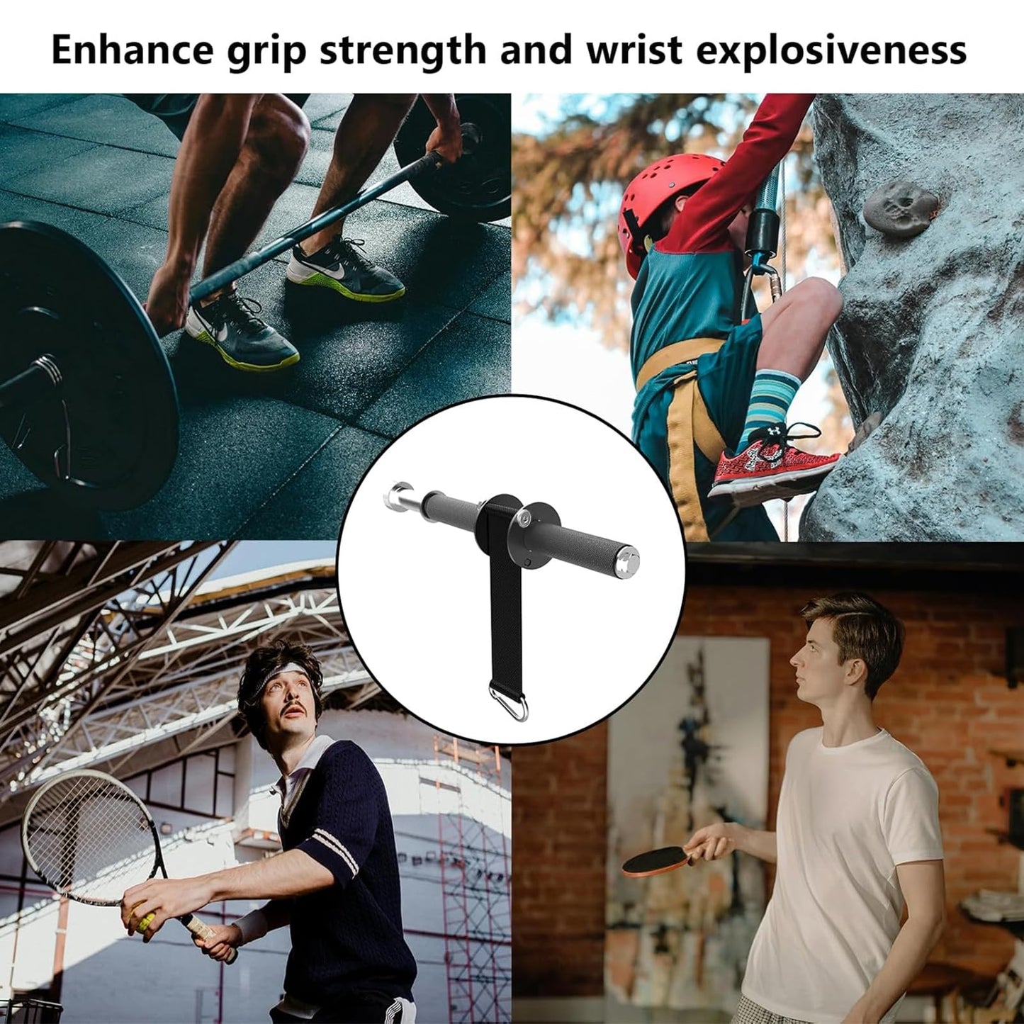Wrist and Forearm Blaster with Weight Loading Pin, Wrist Roller & Forearm Strengthener for Training and Workout, Ideal for Hand, Wrist, and Forearm Muscle Strength Training at Home or Gym