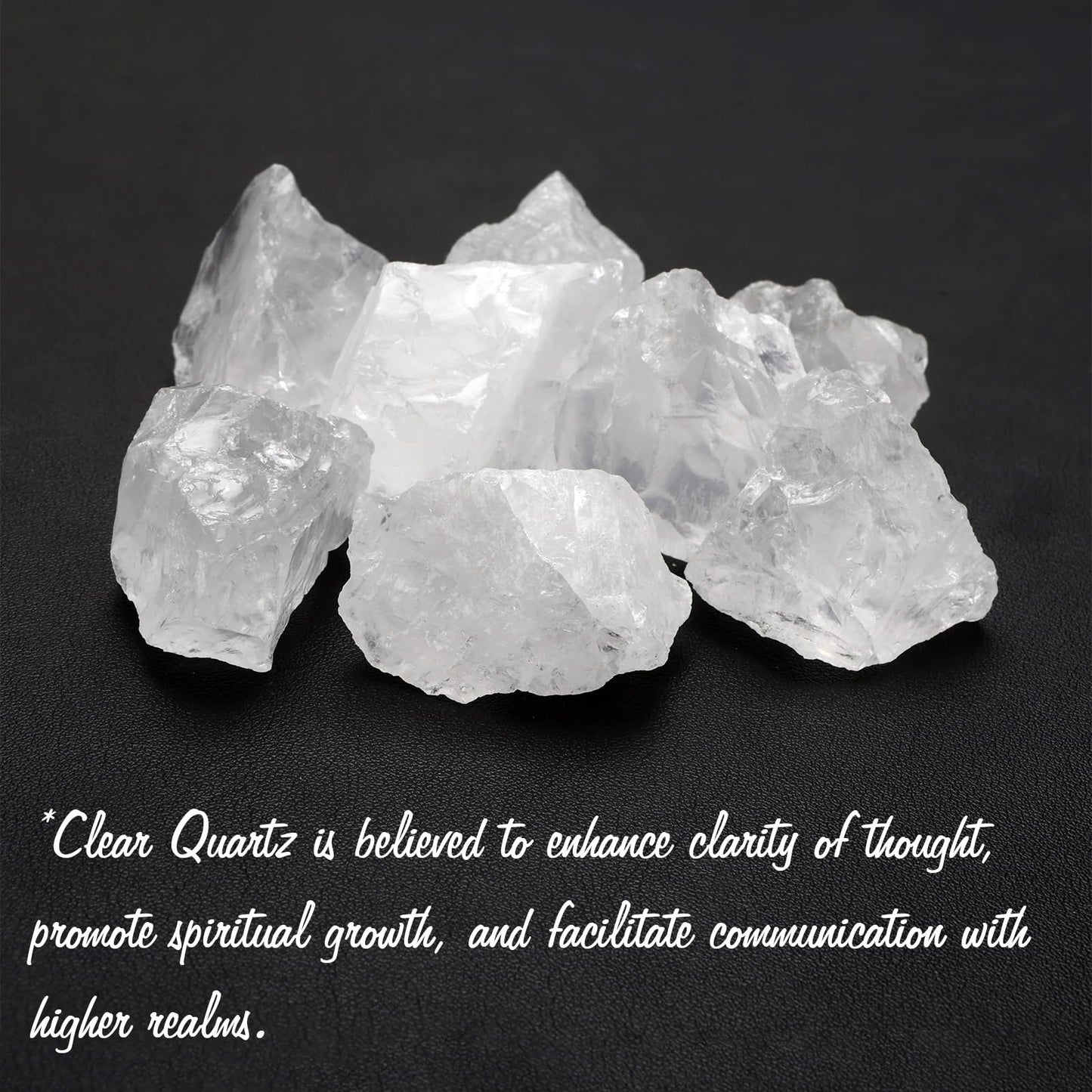 GolbalJew Clear Quartz Natural Raw Crystals 2PCS Healing Crystal Stones 1.2-2.0” Reiki Healing Stone for Meditation Chakra Balance Home Decor
