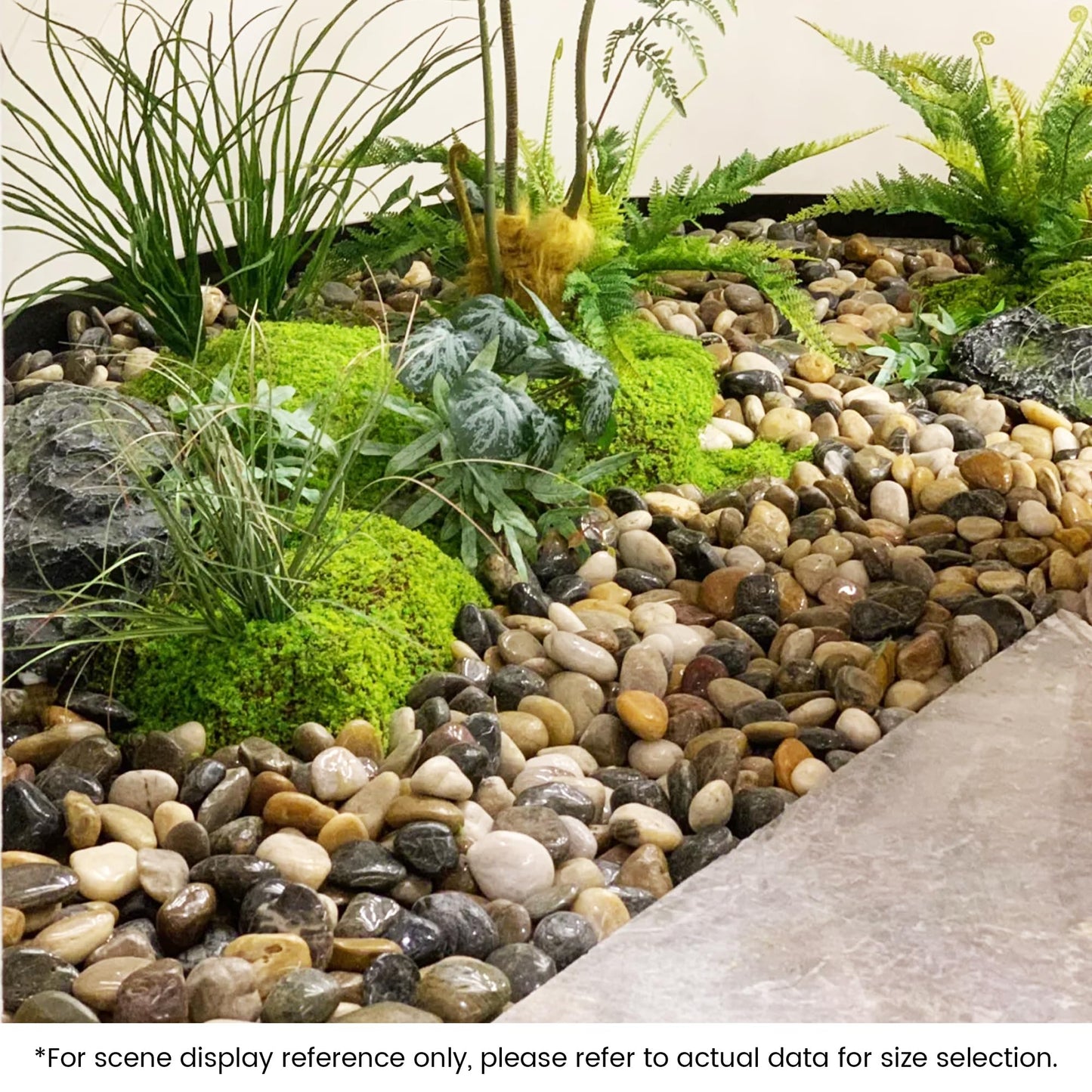 SIDONG 5 LB Mixed River Rocks, 0.4-1.2 Inches Highly Polished Pebbles for Indoor Plants, Decorative Stones for Plants, Fish Tank, Vases, Home Décor, Crafting, Garden Landscaping