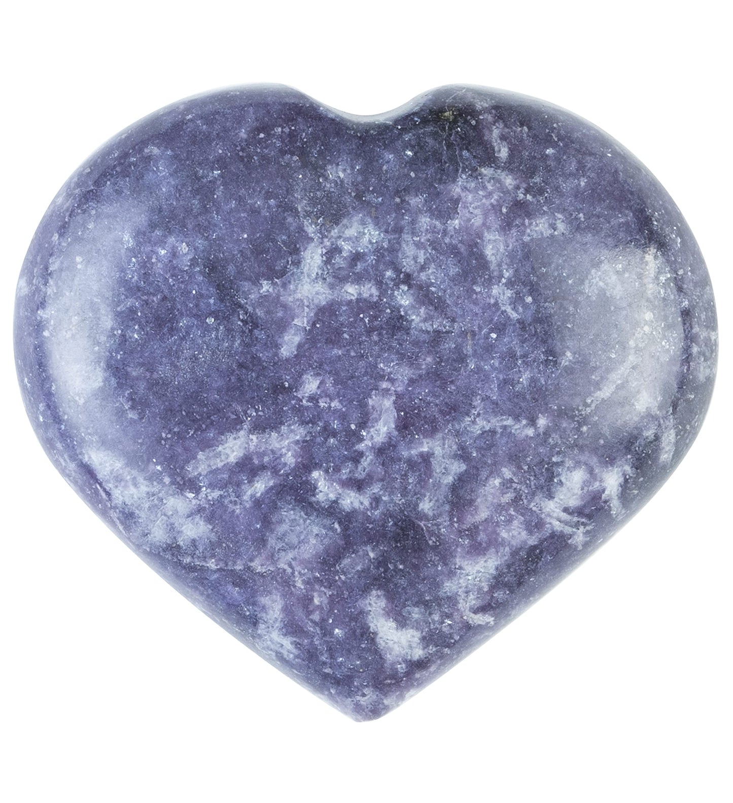 Crocon® 50mm Lepidolite Heart stone Big Heart Shape Puff Stones Set 450+ Carats Pocket Crystal Healing Tumble Collection Palm Worry Stone Good Luck Charm Meditation Gift Craft Home Decor