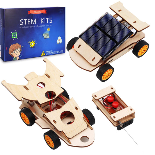 DIY RC Car Kit, Build Your Own Solar Car - Stem Projects for Kids Ages 8-12, Science Experiments for Kids 9-12, STEM Toys for 8 9 10 11 12 Year Old Boys Gifts