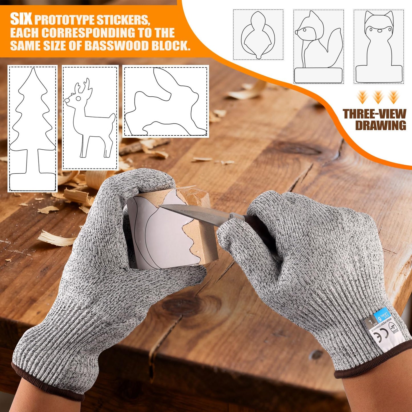 Wood Carving Kit for Beginners - Whittling Kit with Wood Blocks for Kids - Carving Tools for Beginners - Hobbies for Women and Men - Arts and Crafts for Adults - Gift for Girls and Boys