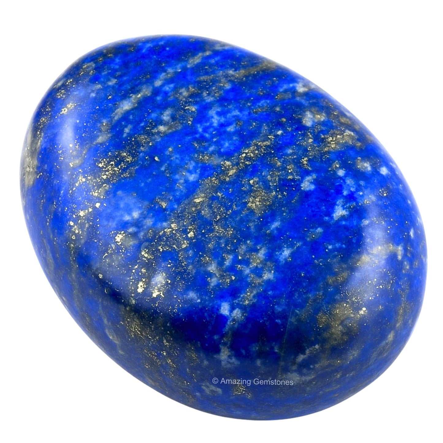 Amazing Gemstone Lapis Lazuli Crystals and Healing Stones - Large Palm Stone Crystals Piedra - Crystal for Good Luck, Balanced Positive Energy, Meditation - Unique Stocking Stuffers, Gifts for Women