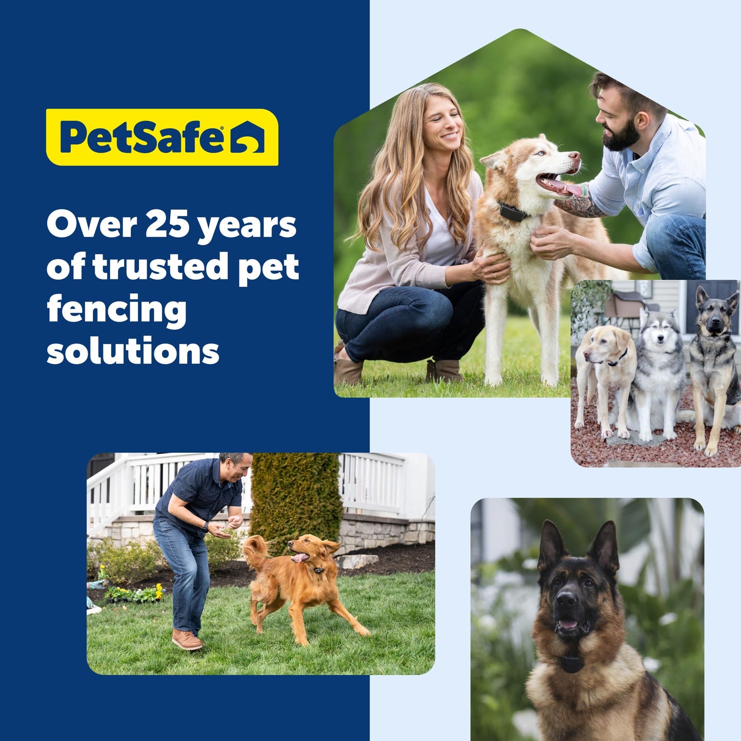 PetSafe YardMax Dog Fence Collar, Electric Dog Containment Waterproof Collar, Fits Dogs 5 lb & Up, Adjusts to Fit Neck Sizes 6-28 in, (Black) - from the Parent Company of Invisible Fence Brand