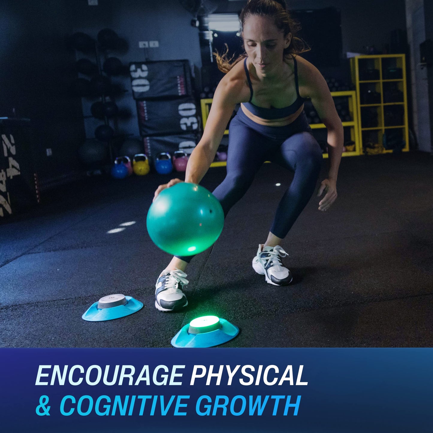 BlazePod Reaction Training Kit Smart Pods for Speed, Agility & Cognitive Drills - Pro-Level Training for Athletes, Trainers, Therapists & Coaches - App Access Included (4 Pods)