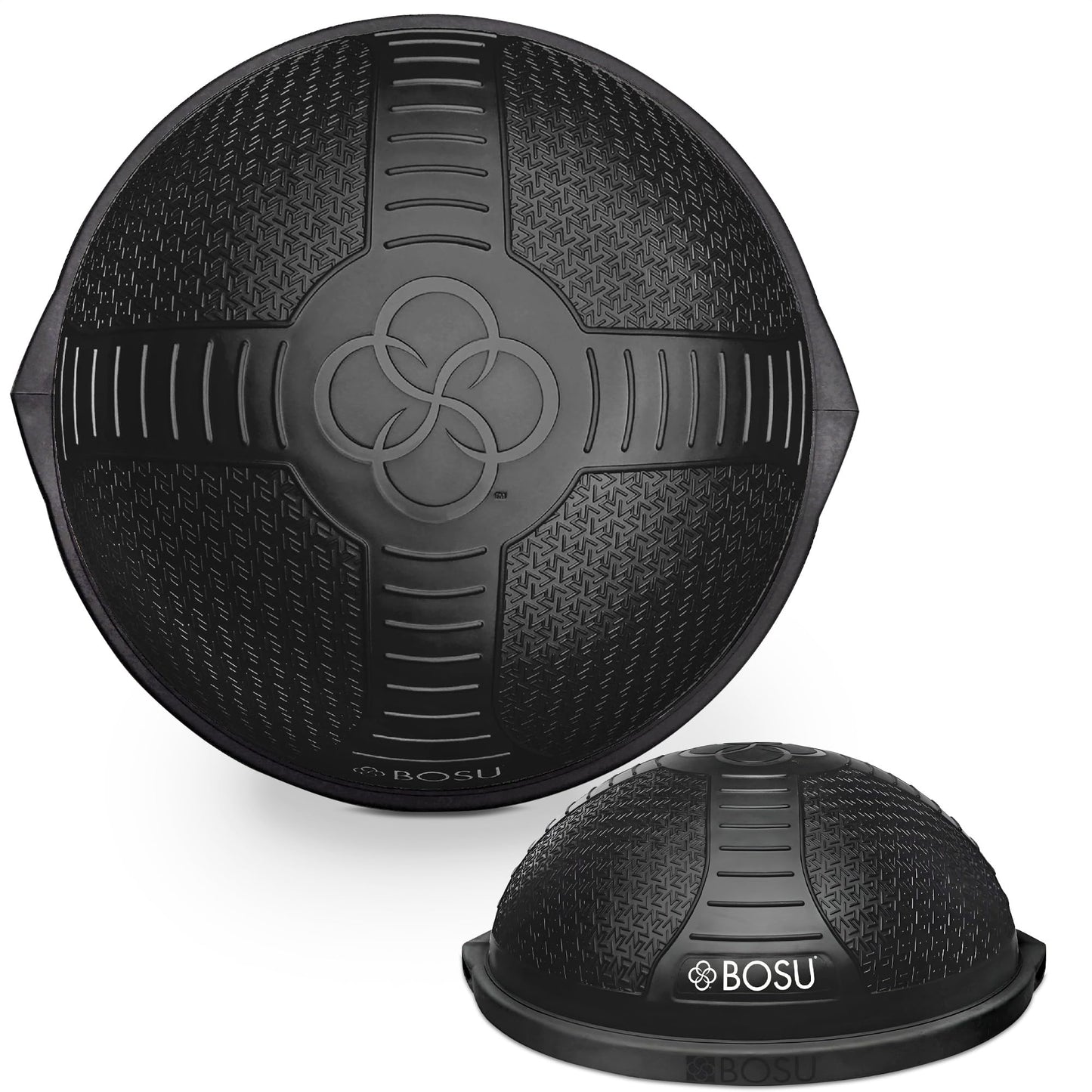 BOSU Nexgen Balance Trainer, Half-Ball Training Equipment, 65 cm Diameter, 300 lb Capacity - Burst-Resistant Stability Exercise Tool w/ Non-Slip Base, Includes Hand Pump, Commercial-Grade