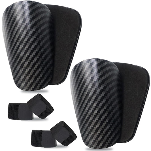 Antoyo Mini Shin Guards Soccer-2 Pairs Small shin Guards and 2 Pairs Strap Shin Fixed Straps for 4-6,Match Equipment Protective Tiny shinguards Soccer