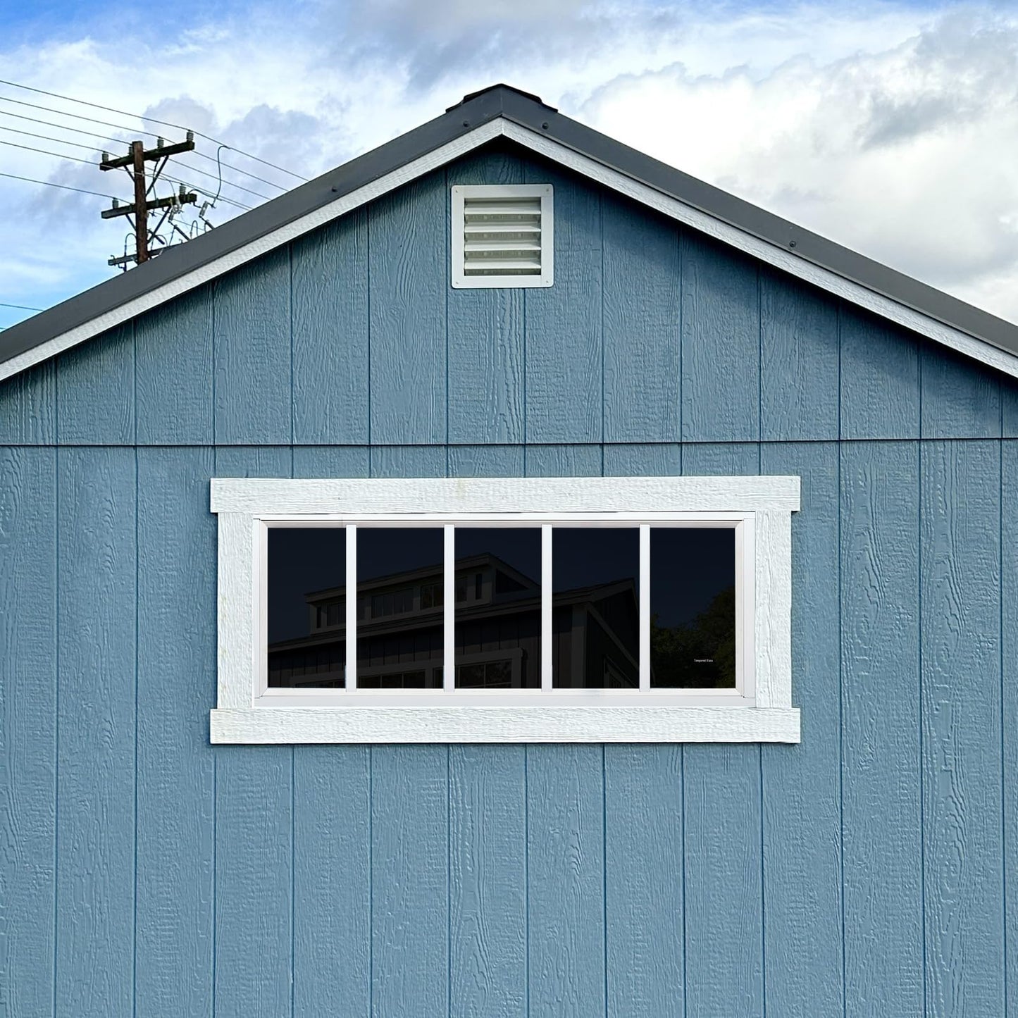Melkus Shed Window 12"x30" 2 Pack Transom Window Fixed Design with Tempered Glass, Perfect for Shed, Chicken Coop, Barn, Greenhouse, Garage, Playhouse, Storage Room, White