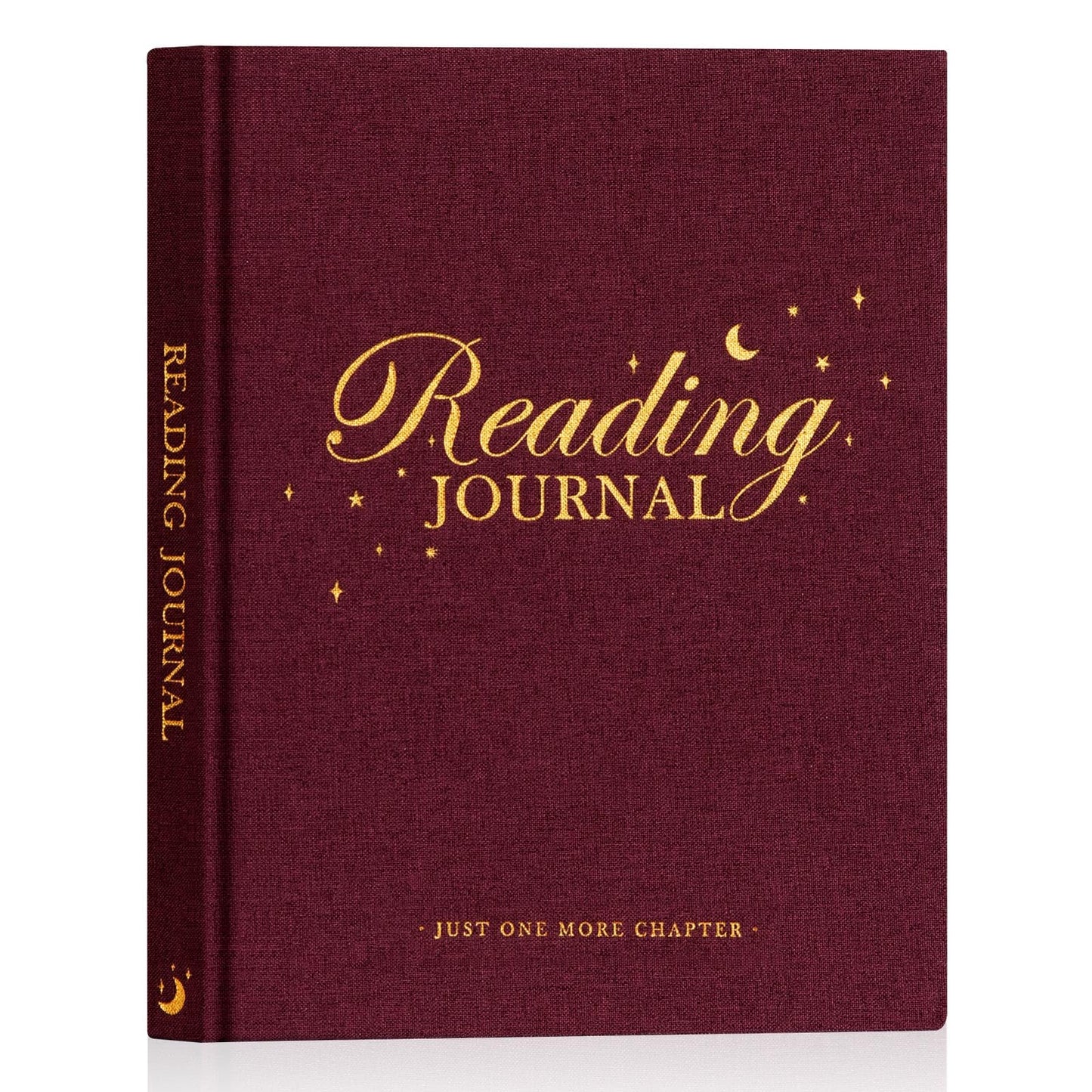 Lanpn Reading Journal Book Journal for Book Lovers Readers, 9.3" x 7.7" Book Tracker Journal, Linen Hardcover Reading Log Book with 52 Book Reviews, 158 Pages Reading Notebook Bookish Gifts (Pruple)