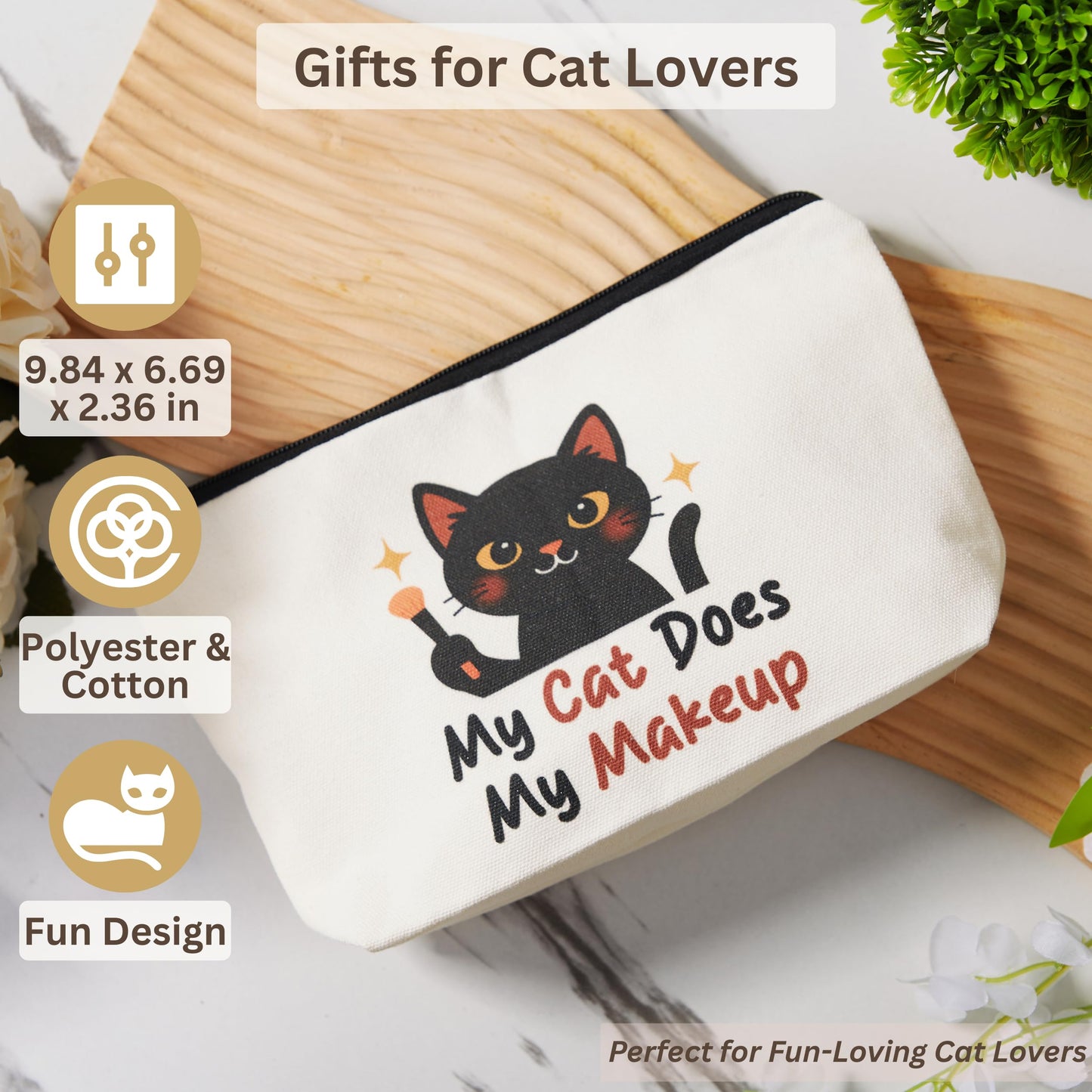 QUILE Fun Cat Mom Mothers Day Gifts Box, Cat Lover Gifts for Women, Premium Cats Themed Gifts Set for Women with Borosilicate Glass Cup Crochet Doll & Socks, Crazy Cats Lady Gift Basket for Birthday