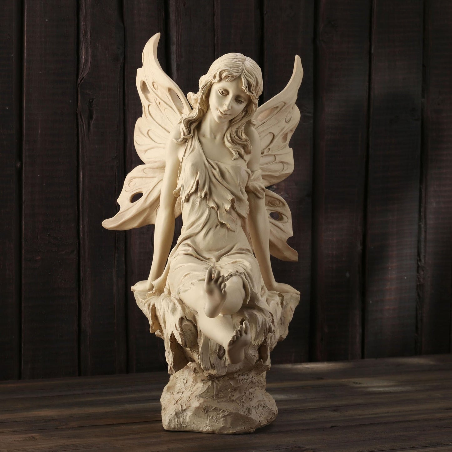 Veronese Design 14 1/4 Inch Twinkle Toe Butterfly Fairy Garden Decoration Resin Sculpture