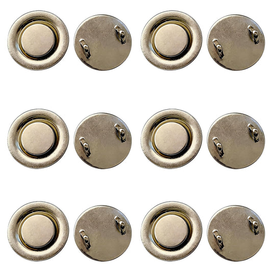 6 Pcs Mini Magnetic Pin Converters, Magnet Brooch Adapters for Boutonniere, Invisible Magnetic Backs for Scarves, Shawls, Jackets & Hijab