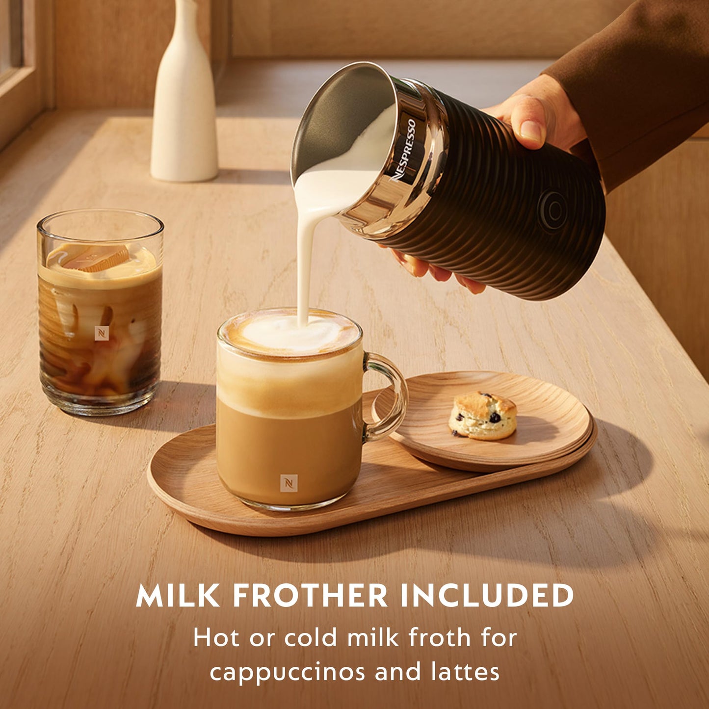 Nespresso Vertuo Next Premium Coffee and Espresso Maker by Breville with Aeroccino Milk Frother