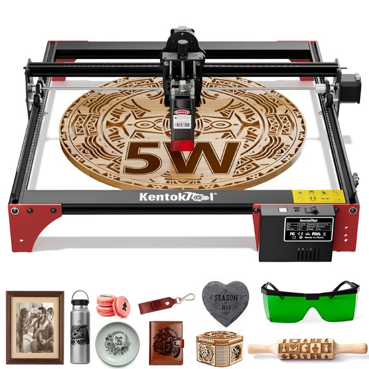 Laser Engraver, LE400PRO 50W Laser Engraving Machine for Beginners, 5.5W 400x400mm Large Working Area High Precision Laser Engraver and Cutter Machine for Wood Acrylic Leather (Class 1 Output 5500mW)