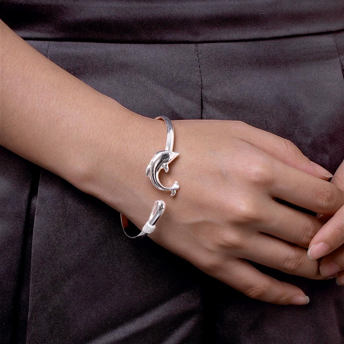 925 Sterling Silver Bracelet Plated Cuff Bangle Bracelet Fashionable Multi-layer Cross Wire Bangle Bracelet Open Adjustable Wide Cuff Bracelet for Teen Girls Fashion Jewelry (silver G)