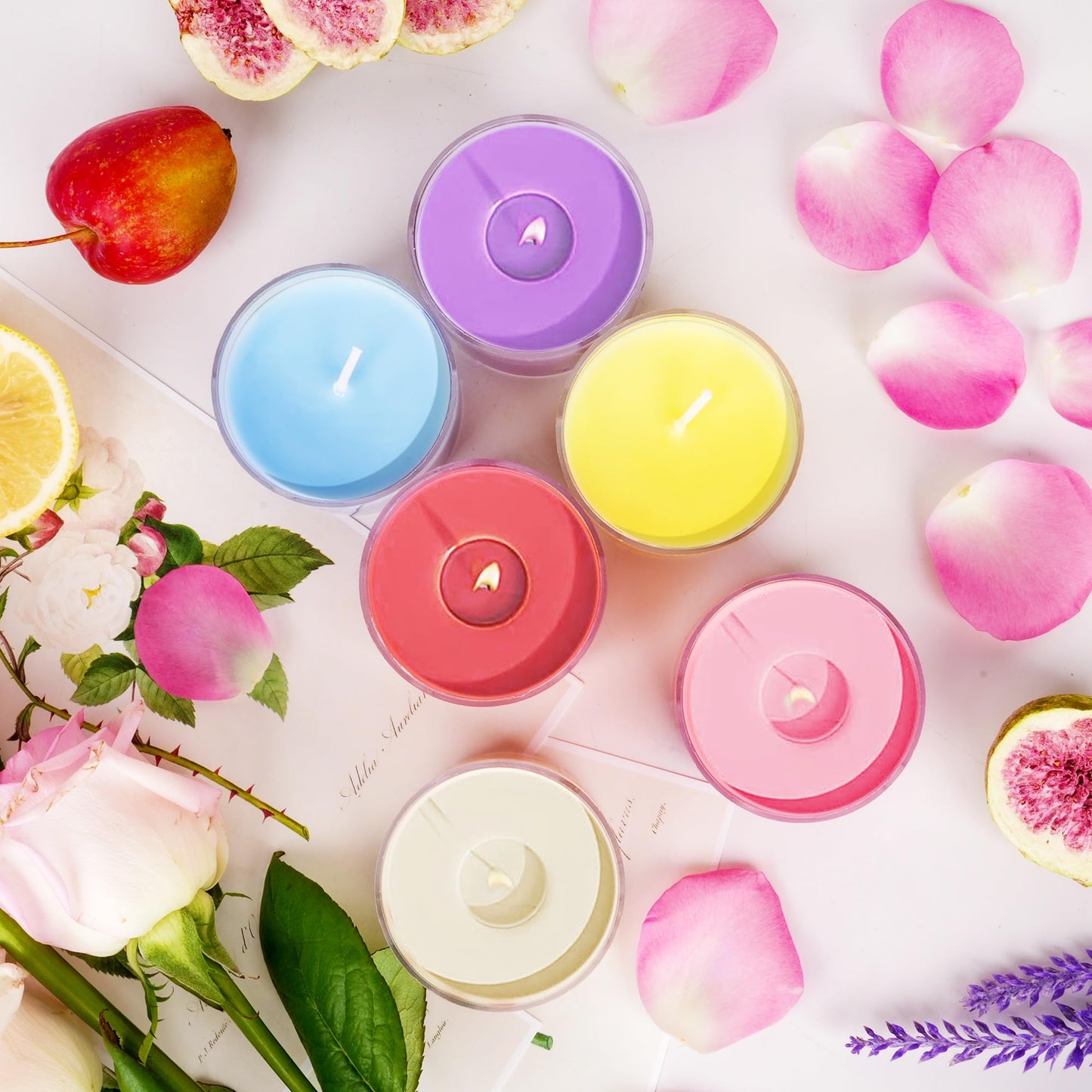 Scented Candles for Home, 12 Pack Candle Set for Women, Small Soy Candles Bulk, Mothers Day Gifts from Daughter - Mini Candle Gift Set for Bridesmaid Anniversary Birthday Valentines Christmas