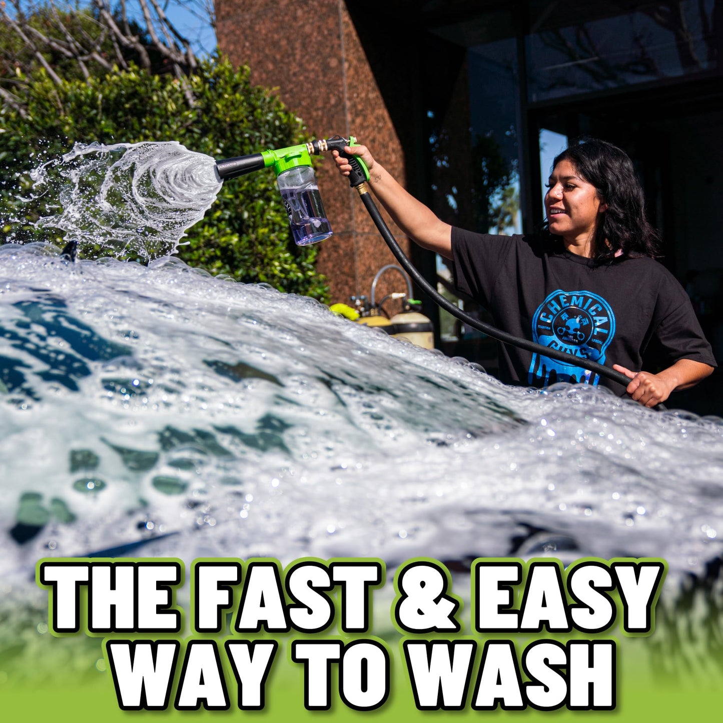 Chemical Guys TORQ Foam Blaster 6 - Foam Cannon Garden Hose Attachment, Easy to Use, Sprays Thick Suds for Safe Washing Trucks, SUVs, Motorcycles, RVs, and Other Vehicles