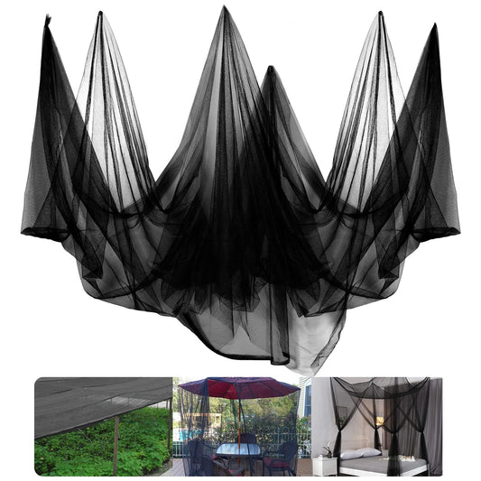 39 x 10 Ft Mosquito Netting for Garden Patio, Breathable Mesh Net for Bird and Insect Protection, Plant Cover for Vegetables, Fruits and Flowers, 3x12m Black
