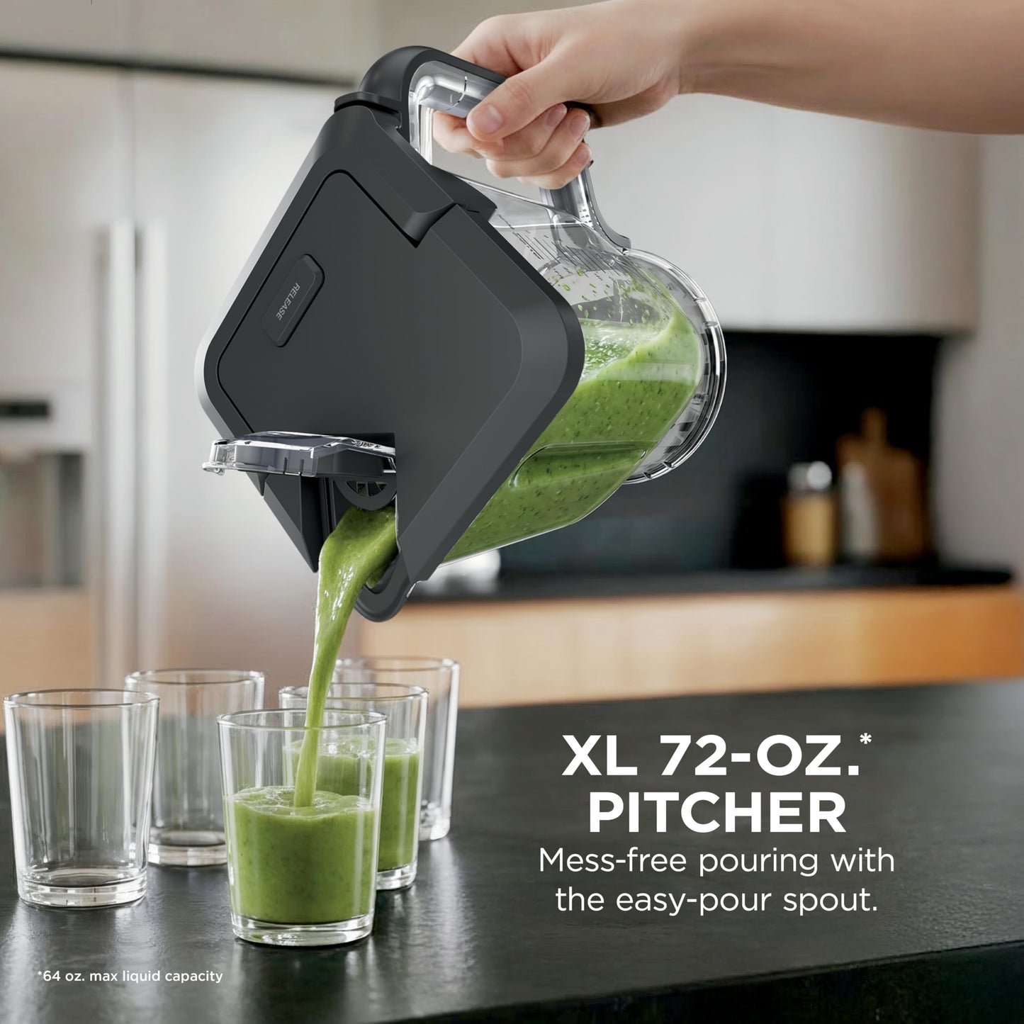 Ninja BlendPro Kitchen System | 72 oz* Full-Size Blender, 5-Cup Food Processor & 18 oz To-Go Cup | Total Crushing Tech, Presets for Smoothies, Ice Crush, Purees & Extracts | 1200 Watt | Beige | BO402