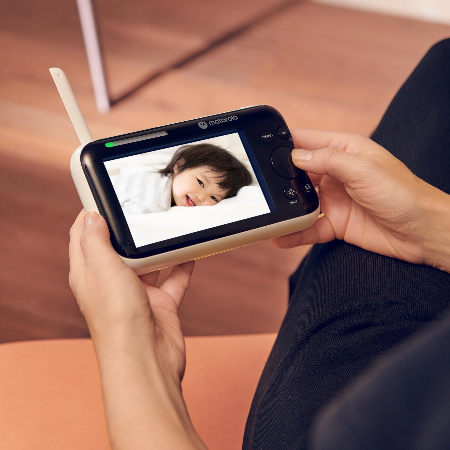 Motorola Nursery PIP1610 HD Connect Baby Monitor Camera, 5", WiFi, Wall Mount, 1080p, 1000ft Range, 2-Way Audio, Pan/Tilt/Zoom, Room Temp, Lullabies