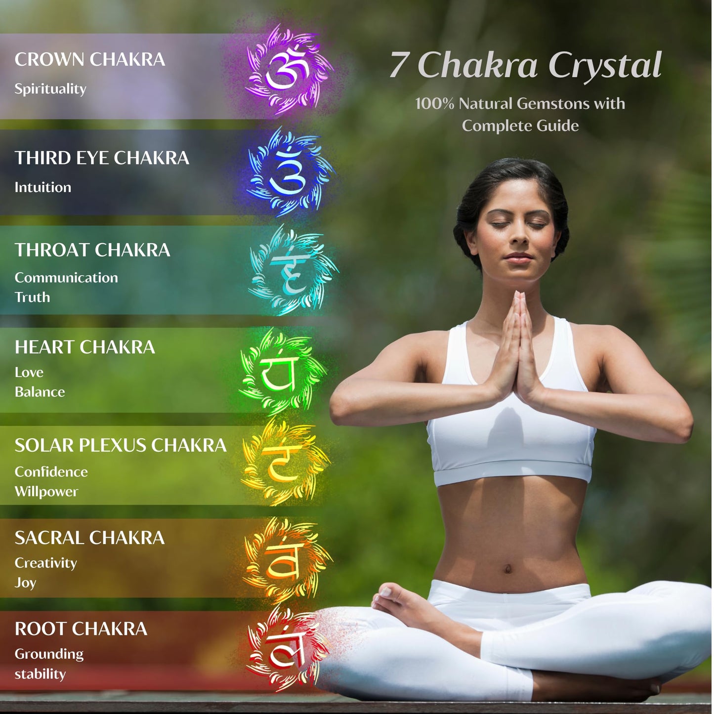 MYDAYS&DESIGN 18Pcs Crystals and Healing Stones Set in Rattan Box, 17 Raw Chakra Stones, 1 Amethyst Tree, Guide for Beginners, Meditation Yoga Home Decor, Healing Crystal Gifts for Women Mom Girl