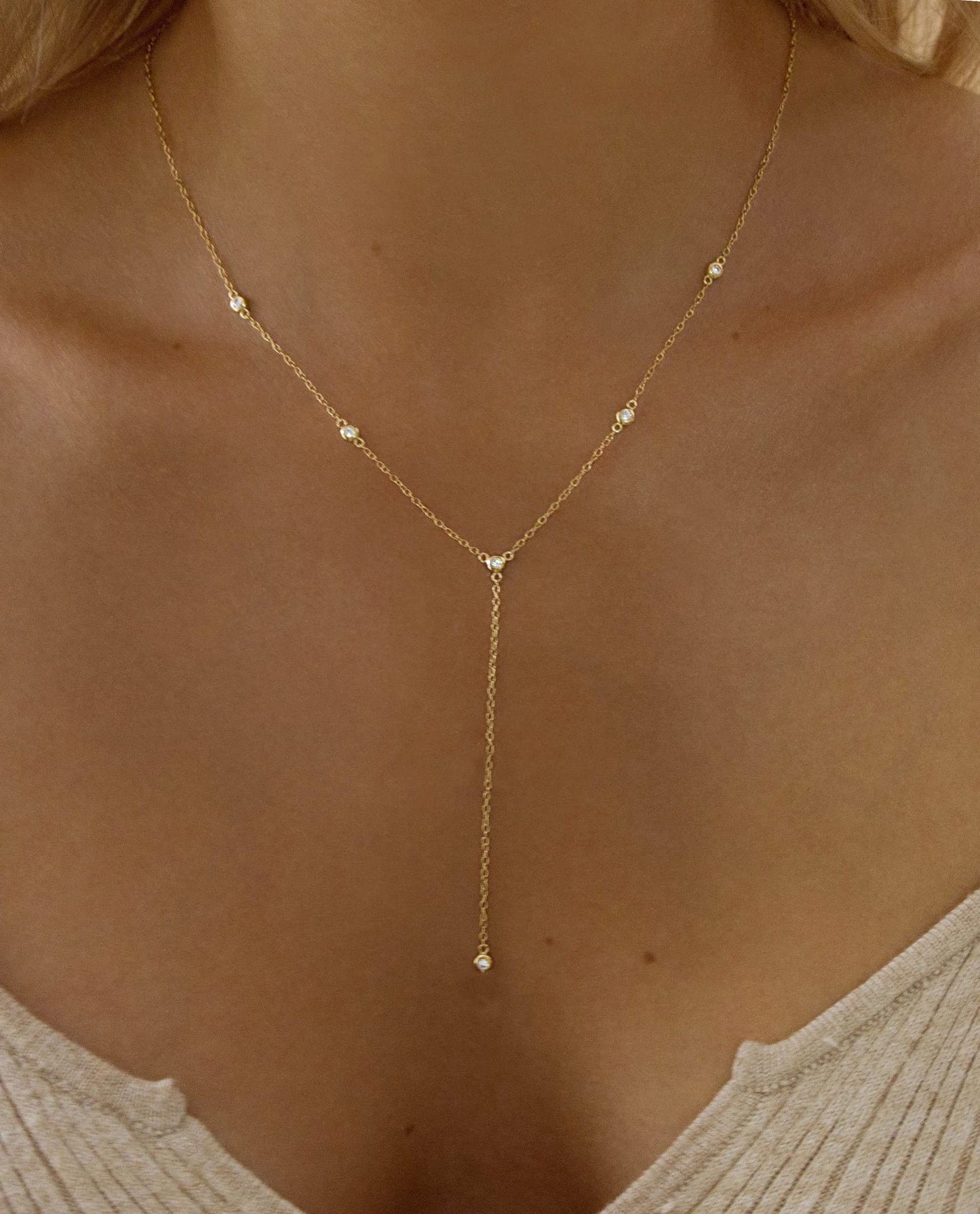 Fwlisesa Gold Necklace for Women, Dainty Gold Long Necklace 14k Gold Plated Long Drop Necklace Simple Gold Chain Statement Necklaces for Women Trendy Simple Long Body Chain Prom Jewelry Accessories