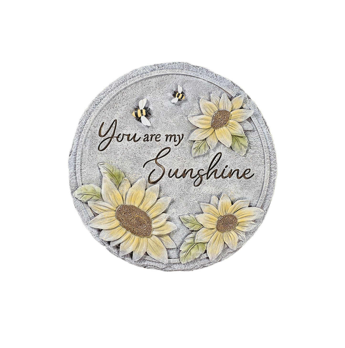 Roman 12” Garden Stepping Stone – “You are My Sunshine” Decorative Outdoor Stone – Inspirational Yard Art, Garden Pathway Decor, Gift for Loved Ones