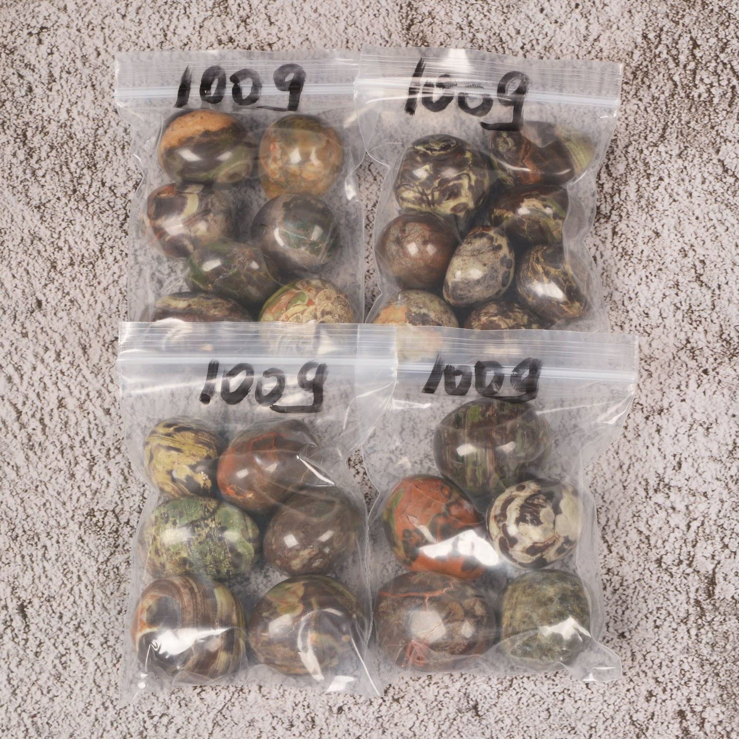 100 Grams Multi-color Spiderweb Agate Crystal Tumbled Polished Natural Crystal Healing Pocket Stones Rock Collection