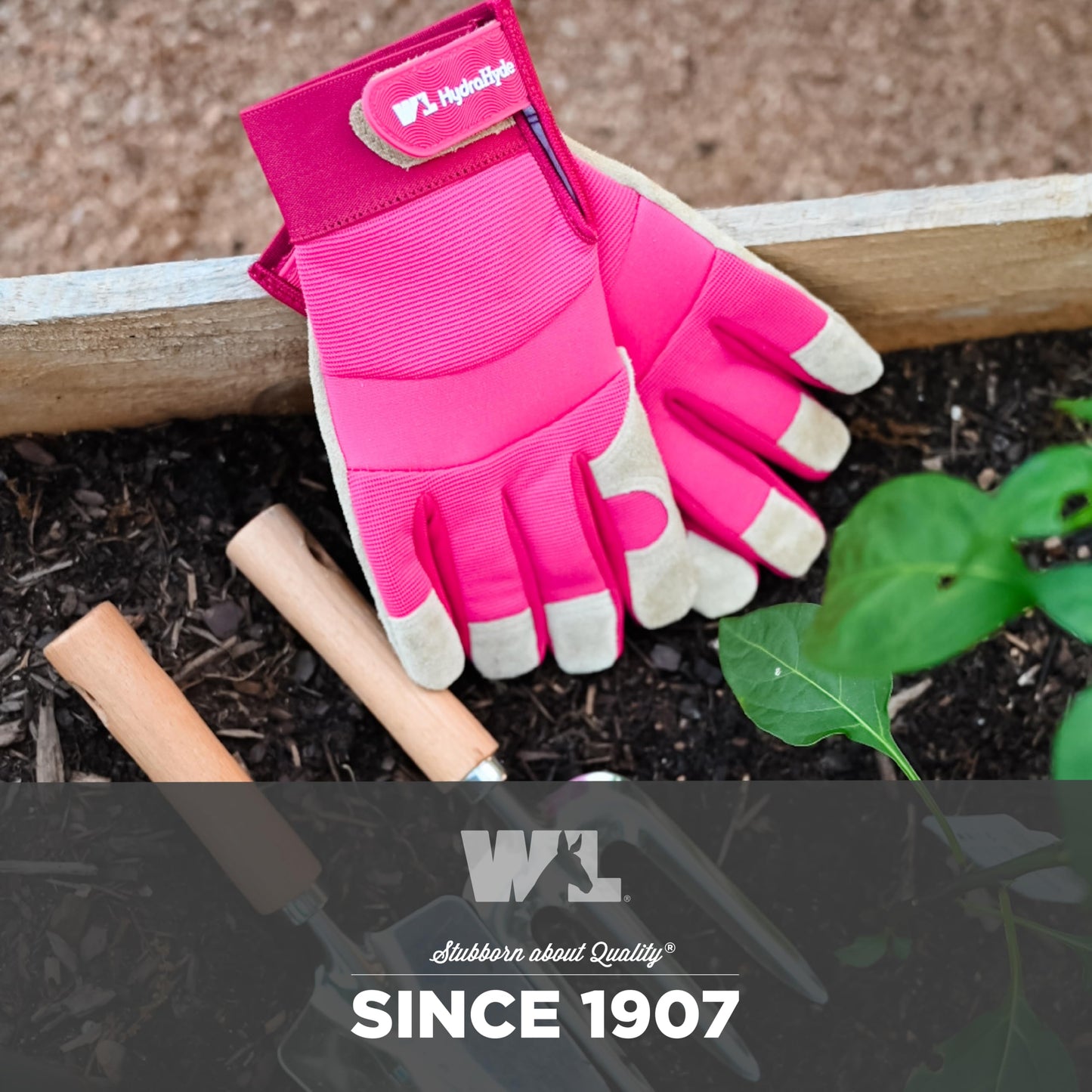 Wells Lamont Women’s HydraHyde Split Leather Hybrid Pink Gloves, Small (3268S)