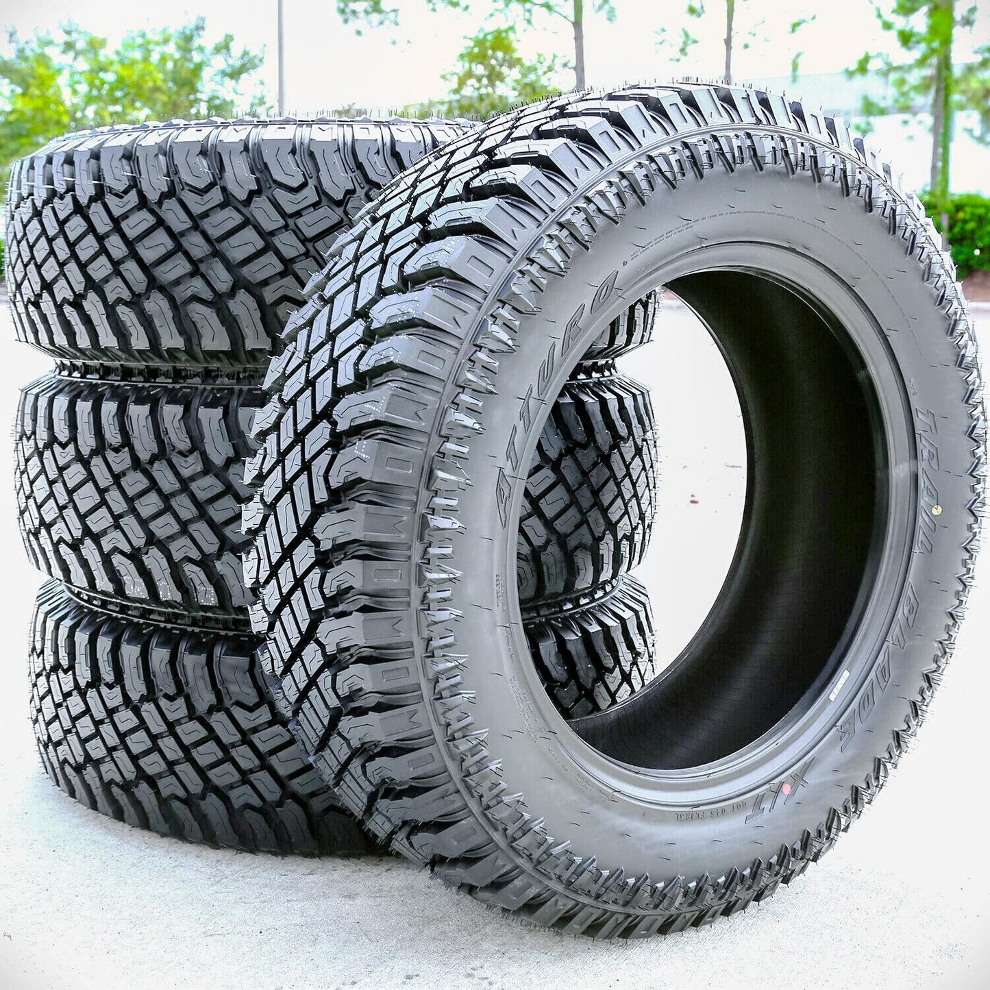 Atturo Trail Blade X/T Extreme Terrain Light Truck Radial Tire-LT265/60R20 265/60/20 265/60-20 121/118S Load Range E LRE 10-Ply (DC) BSW Black Side Wall