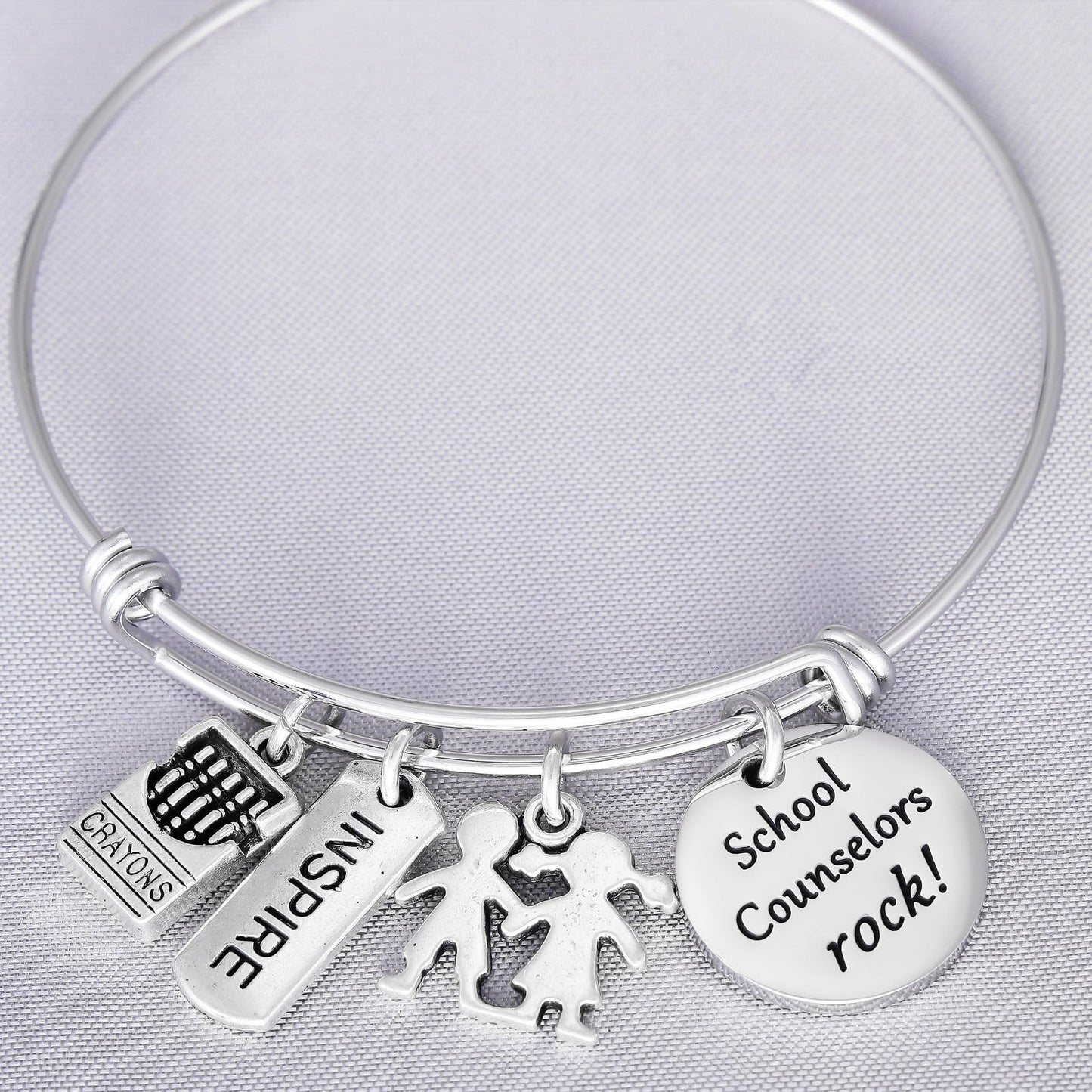Kivosliviz School Counselor Gifts Bracelet - Rock Teacher Gifts for A Counselor