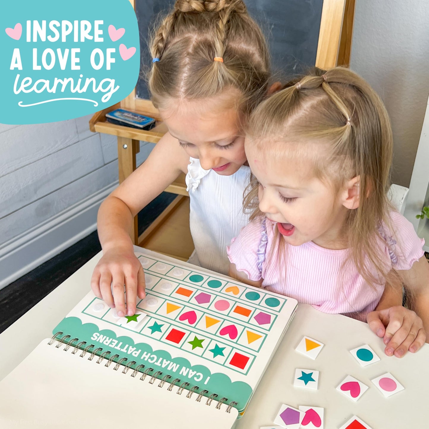 My First Busy Book For Toddlers 3-5 - My Preschool Busy Book For 5-7 Year Old, Toddler Activity Books, Homeschool Preschool Learning Activities, Coloful Kindergarten Learning Activities