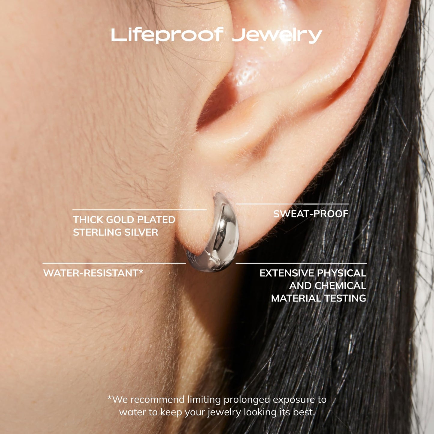 Ana Luisa Hoop Earrings for Women - 14K Gold Plated & Silver Rhodium Plated Assorted Earring Styles - Dainty, Small Gold Hoop Earrings - Hypoallergenic Tarnish-Free Jewelry