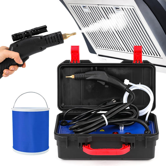 Moongiantgo Steam Cleaner, 1700W High Pressure Handheld Steamer for Cleaning, Chemical-Free Cleaning Machine for Home Use Bathroom Grout Tile Kitchen Grease Floor Gaps Auto Detailing