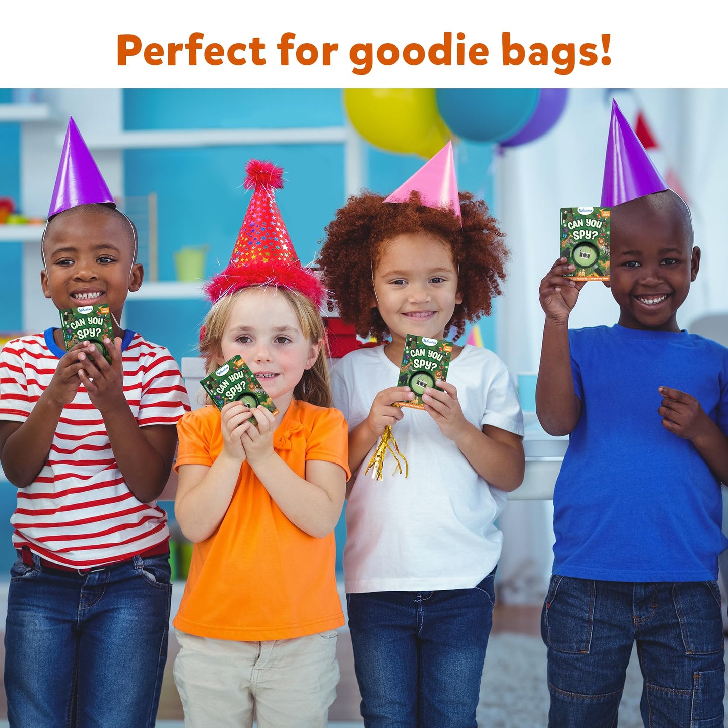 Skillmatics Party Favors (Pack of 15) - Can You Spy Animals Card Set, Search & Find Game for Kids, Goodie Bag Toy & Educational Gift for Girls & Boys Ages 4, 5, 6, 7