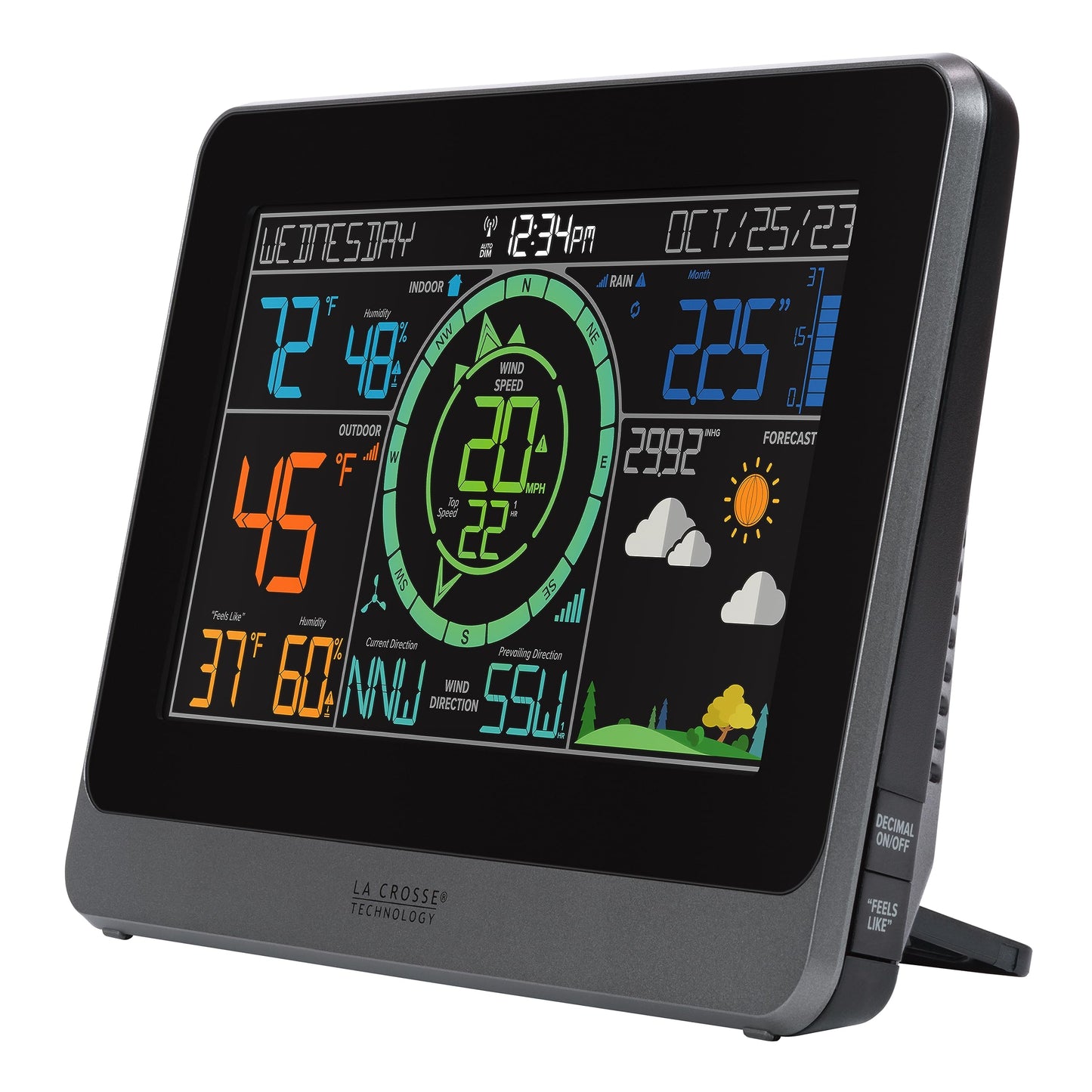 La Crosse Technology 328-1415 Wireless Professional Color Weather Station with Cyclone Sensor