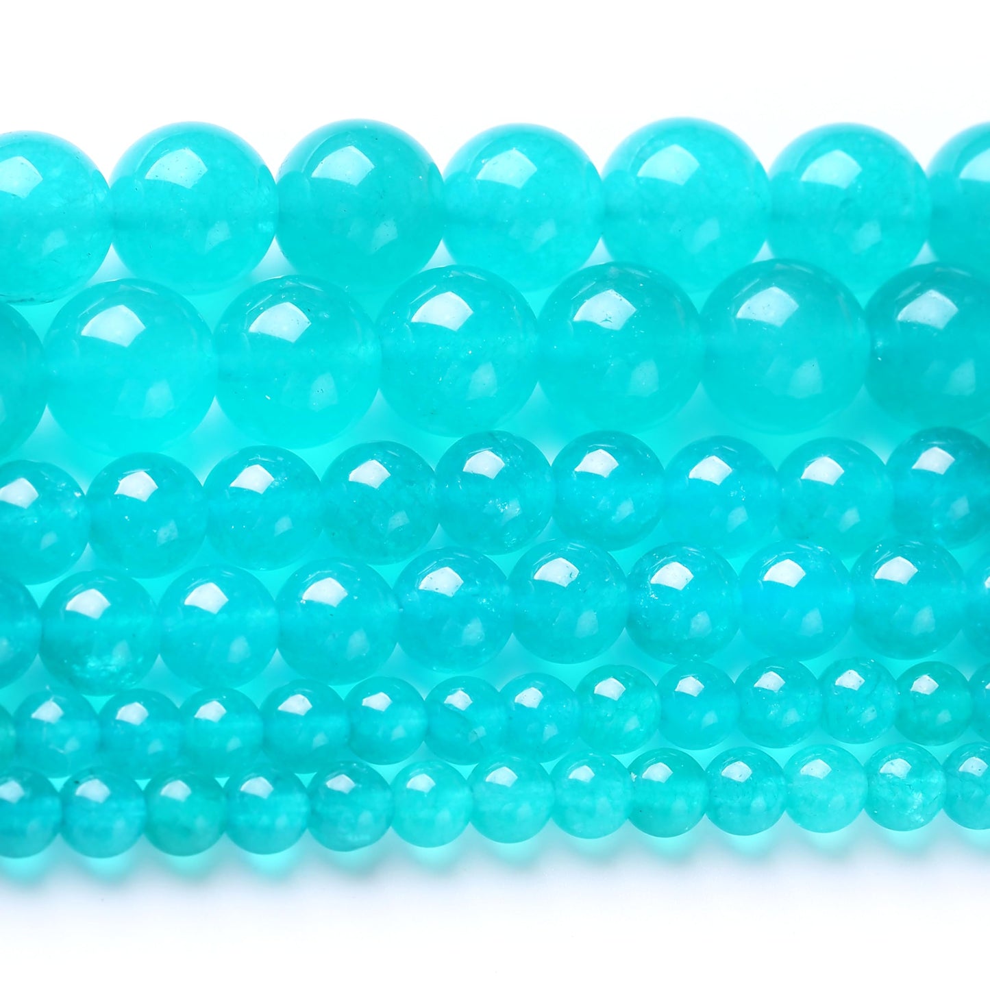 Tianhe Jade Stone Beads for Jewelry Making DIY Bracelet Necklace Jewelry Making 1 Strand 15.5inch 35PCS 10MM