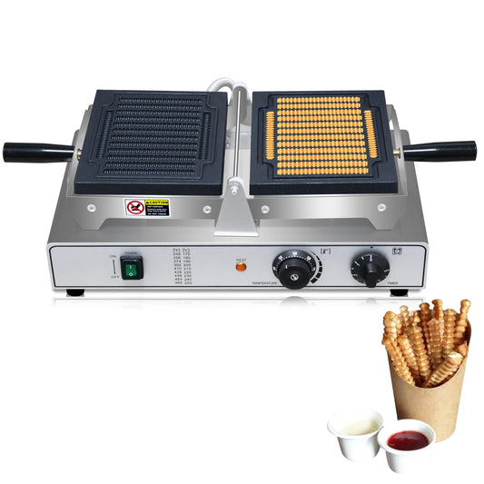 French Fries Waffle Stick Machine Commercial Waffle Fries Maker Electric Biscuit Stick Waffle Machine 110V French Fries Shaped Waffle maker