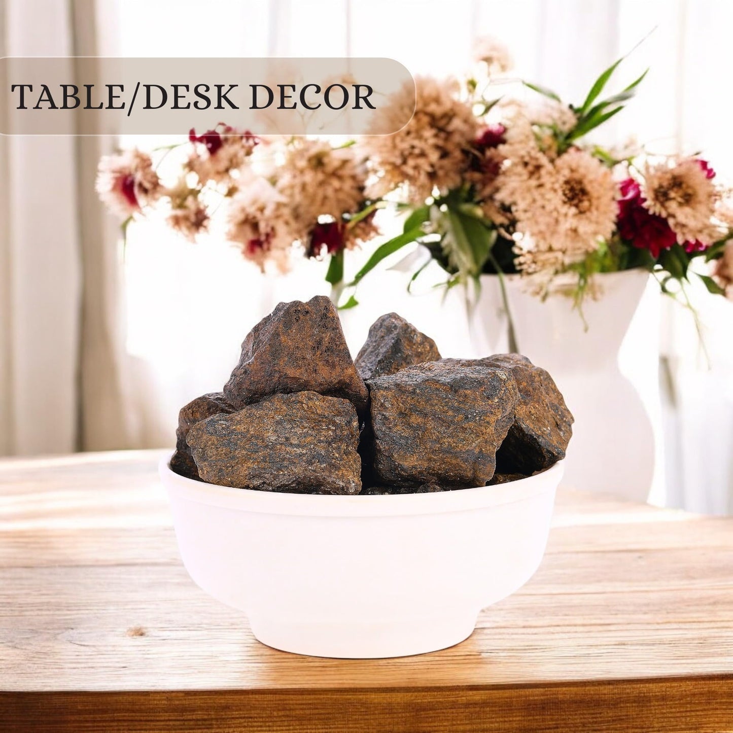 ANAYA AGATE Bronzite 2 Pcs Raw Crystals Rough Gemstones w/Authenticity Card, Velvet Pouch - Large 1.25–2.0" Raw Stones for Tumbling, Cabbing, Polishing, Cutting Natural Healing Crystals for Home Decor, DIY Stones