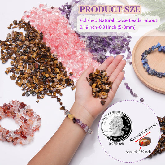 400pcs Natural Chip Stone Beads for Jewelry Making Amazonite 5-8mm Irregular Gemstones Healing Crystal Loose Rocks Bead Hole Drilled for Ring Earrings Necklace Bracelet Making DIY Art Crafts