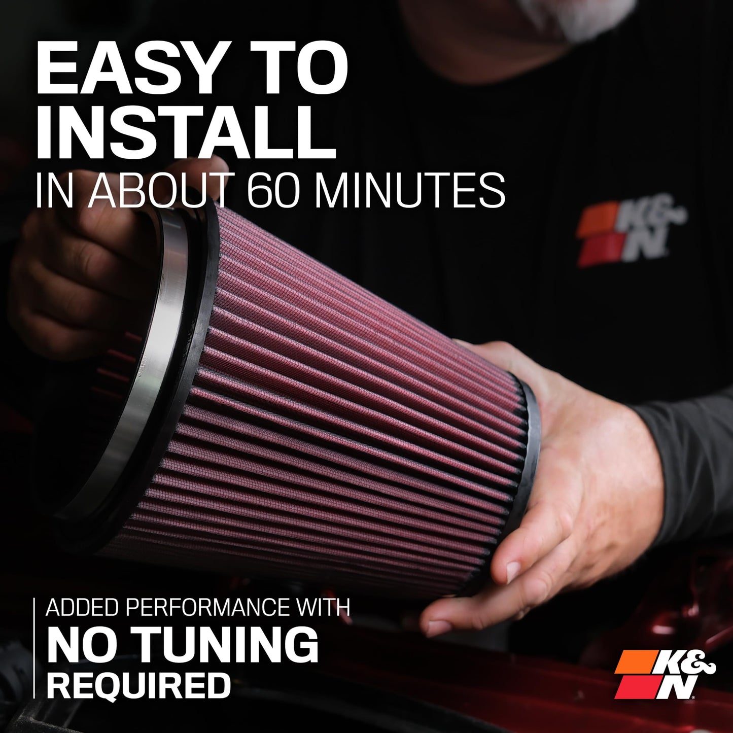 K&N Cold Air Intake Kit: Increase Acceleration & Engine Growl, Guaranteed to Increase Horsepower up to 6HP: Compatible with 2.4L, L4, 2002-2006 TOYOTA (Camry, Solara), 69-8609TTK