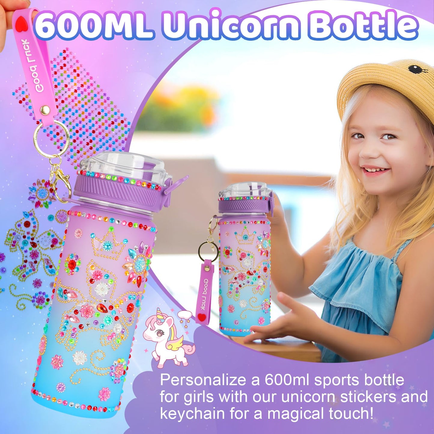 Jenria Unicorn Gift for Girls, Kindergarten Graduation Gifts, Birthday Gifts for Girls Age 3 4 5 6 7 8 9 10 Years Old Girl, Gift Ideas, Girls Toys Age 6-8, Unicorn Toys for Daughter, Niece