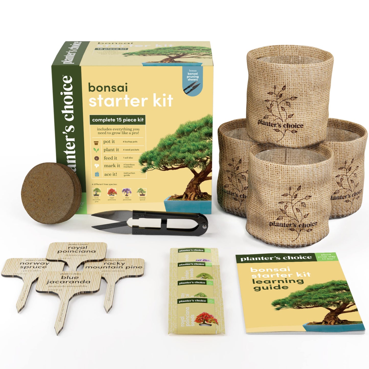 Bonsai Starter Kit - Gardening Birthday Gifts for Women & Men - Bonsai Tree Growing Garden Crafts Hobby Kits for Adults, Unique DIY Hobbies for Plant Lovers - Unusual Gifts Ideas Mom, Her, Friend