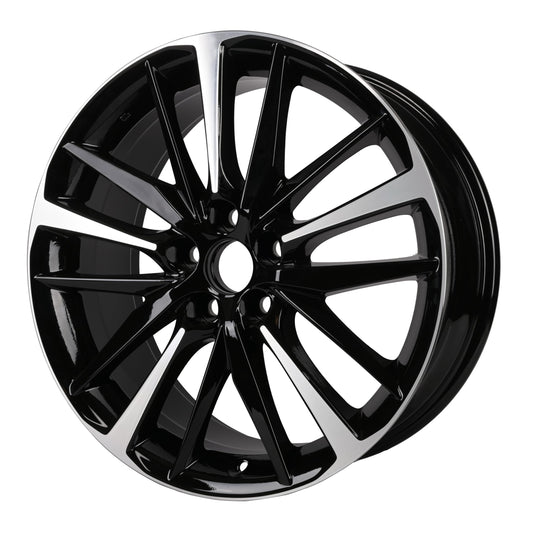 Replacement 19 Inch Wheel For Toyota Camry XSE XLE LE SE OEM Style Aluminum Alloy Rim for 2018 2019 2020 | 19x8" | Black w/Silver Machine Face - Factory Replacement Rim for 4261106E20 (42611-06E20)